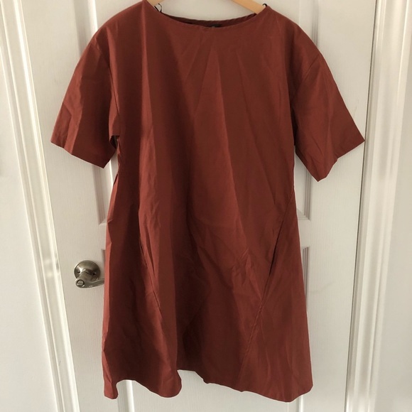 ZARA Women oversized rust colored dress size S - Picture 5 of 5